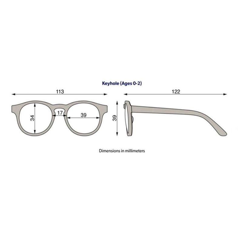Babiators Lentes De Sol Keyhole Jet Black 0-2 años  -4