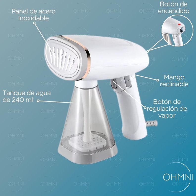 Plancha de mano Portátil Mini Plancha a Vapor 240ml 1100W-3