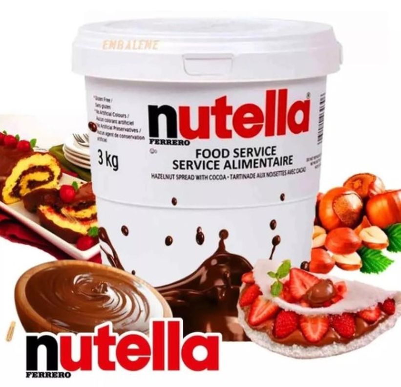 Nutella Balde 3 kg Deliciosa Crema de Avellanas con Cacao-2