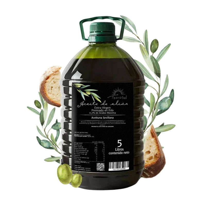 Aceite de Oliva Extra Virgen 5L Bidones Terrasol-0