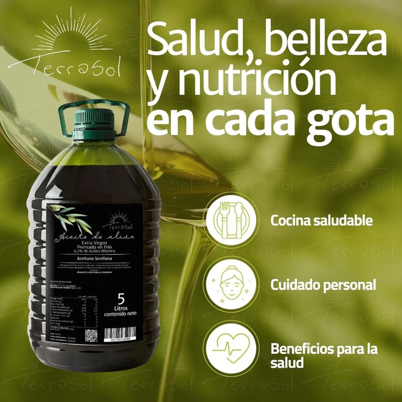 Aceite de Oliva Extra Virgen 5L Bidones Terrasol-2