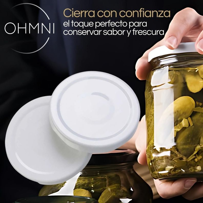 Tapa 82mm Hermetico Para Frasco Conservero Vidrio Pack 36-4