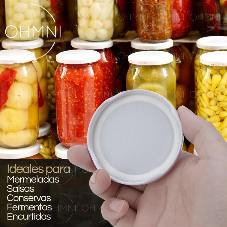 Tapa 82mm Hermetico Para Frasco Conservero Vidrio Pack 36-5