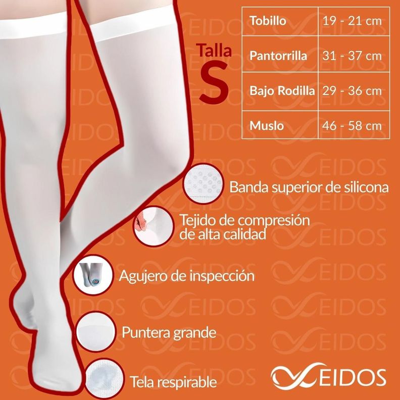 Medias Antiembolicas Compresion Cranberry-1