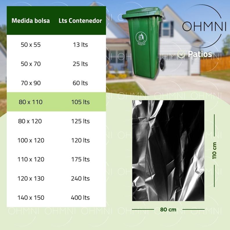 Bolsa de Basura Grande 80x110 10 ud Ultra Resistente Brillux-2