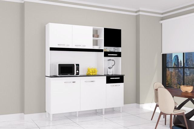 Cocina Barbara blanco/negro-1