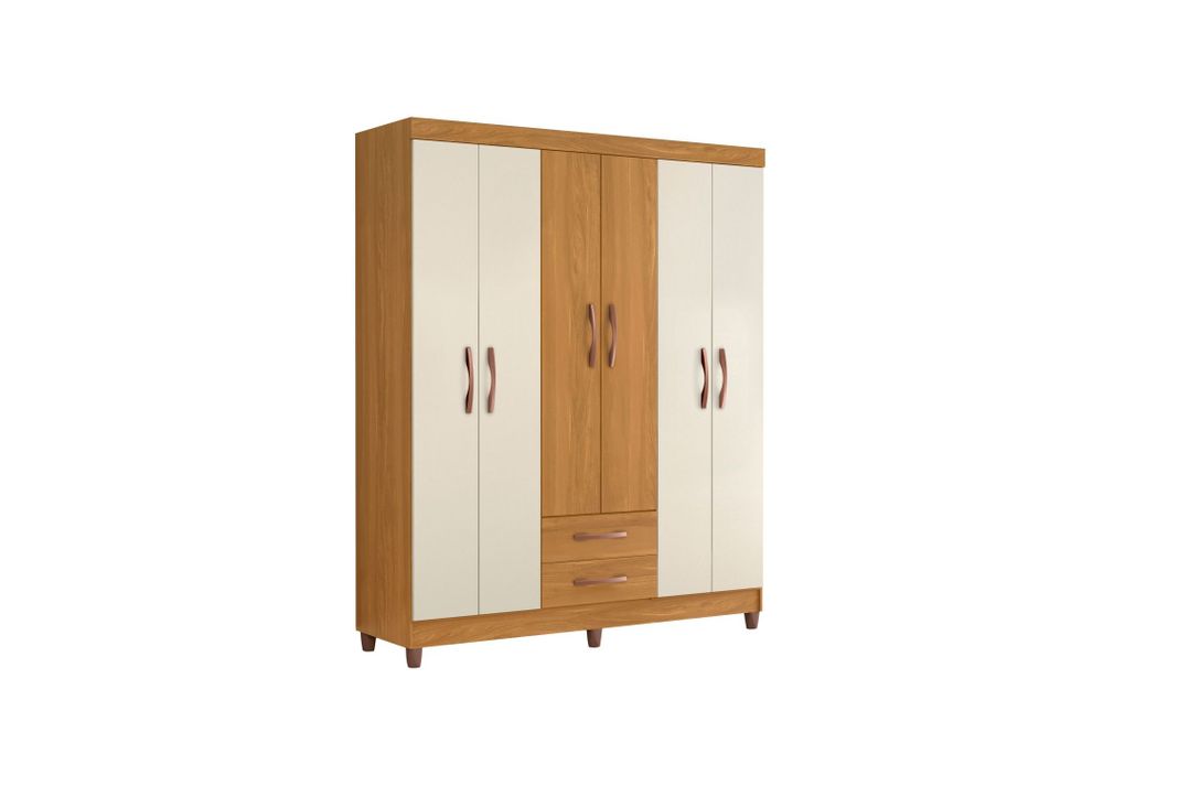 Closet ambar 6 puertas roble carvalho grife/ off white-0