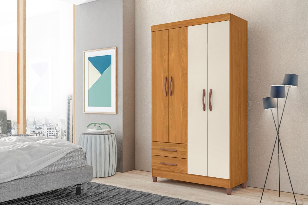 Closet ambar 4 puertas carvalho grife/ off white -1