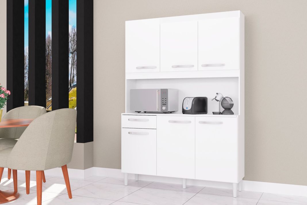 Cocina Carine 6 puertas blanco-1