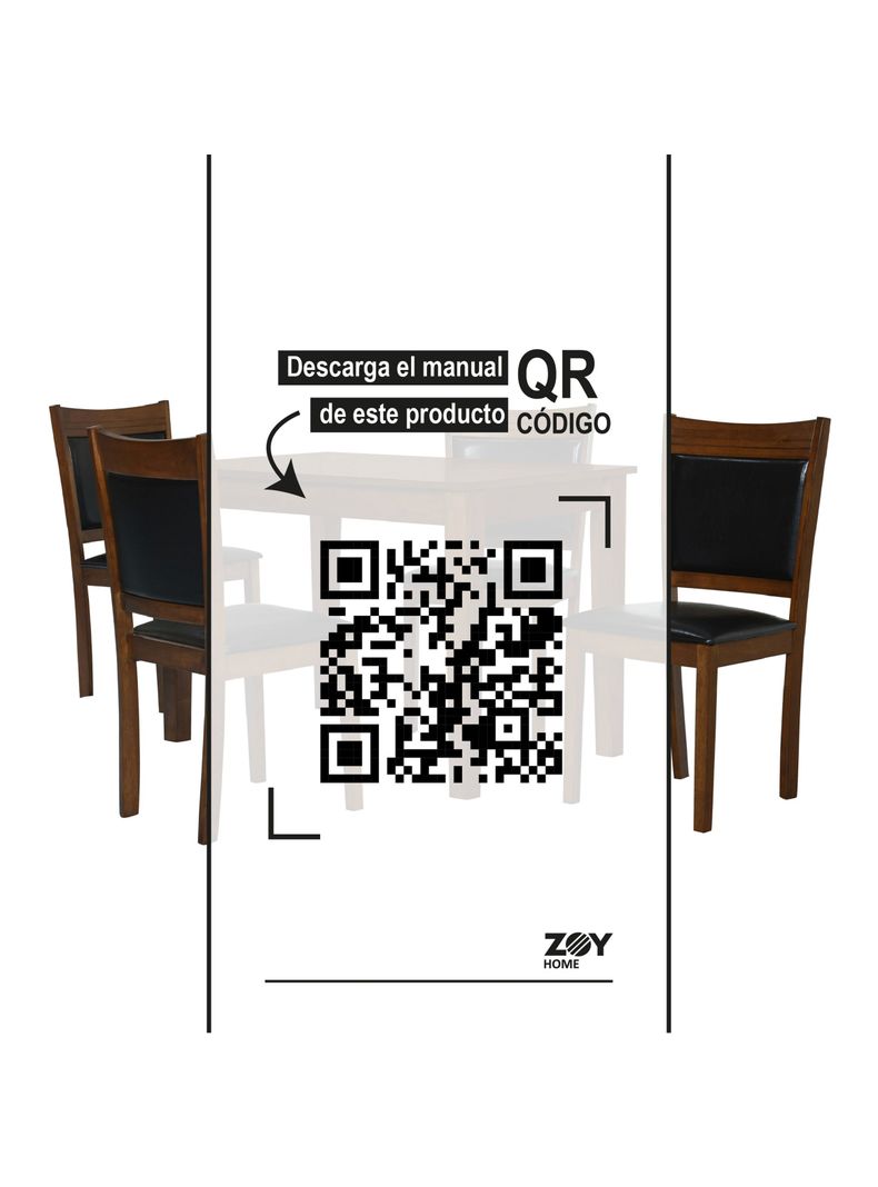 Juego de Comedor Andros Extensible 4 Sillas -7