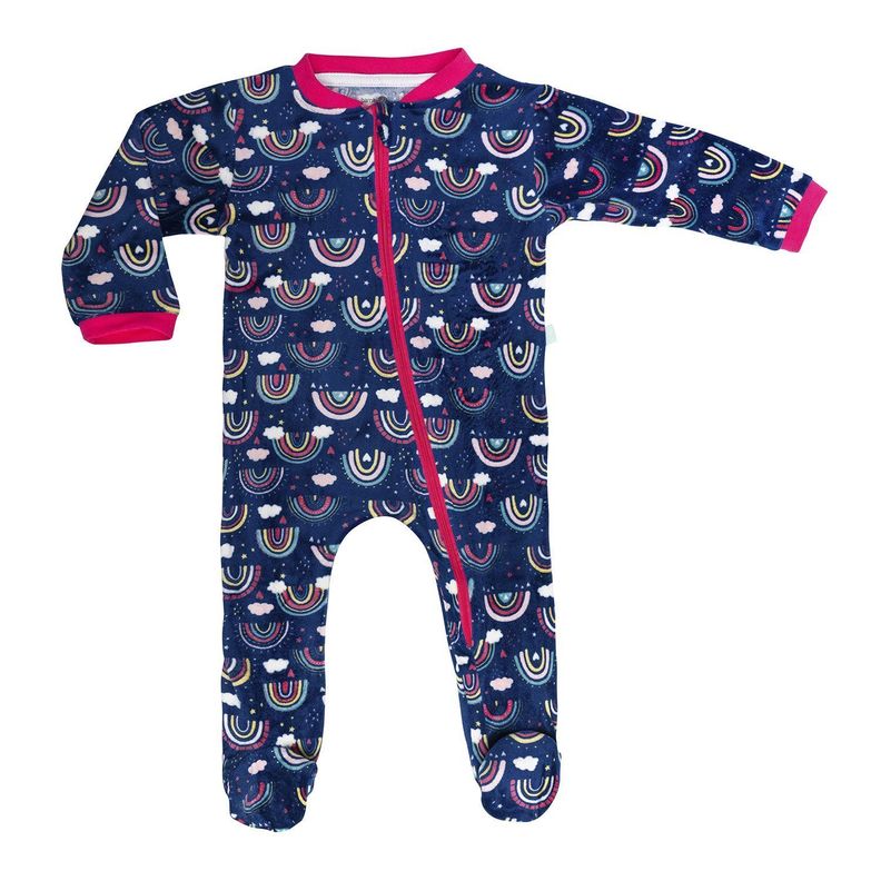 Pijama Suavecito Arcoiris para bebé niña-0