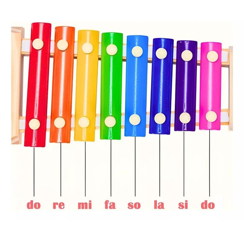 Xilofono de madera 8 notas musicales-1