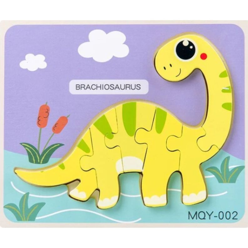 Puzle de madera montessori dinosaurio-1