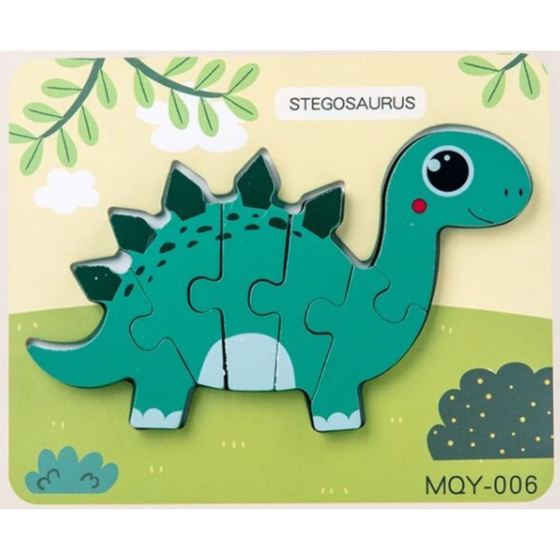 Puzle de madera montessori dinosaurio-0