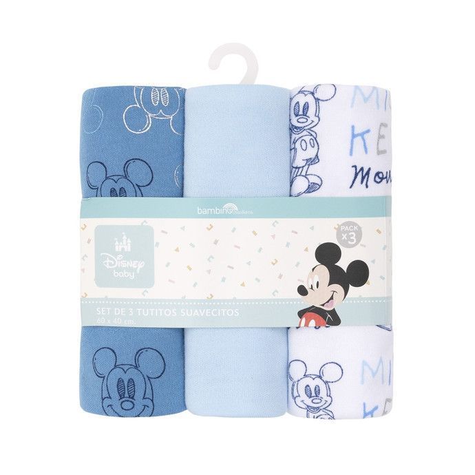 Set de 3 Pañales Tutos para bebé azules-0