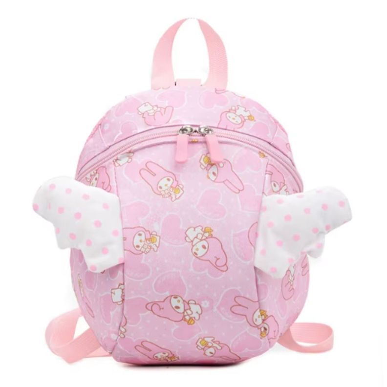 Mochila de seguridad con arnés rosa para niños-0