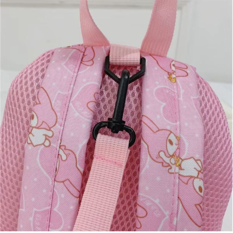 Mochila de seguridad con arnés rosa para niños-1