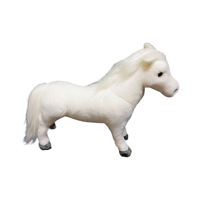 Peluche de Caballo Felpa blanco-2