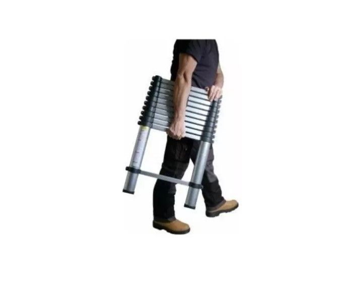 Escalera Telescopica Aluminio Retráctil 3.8 M Soporta 150kg-4
