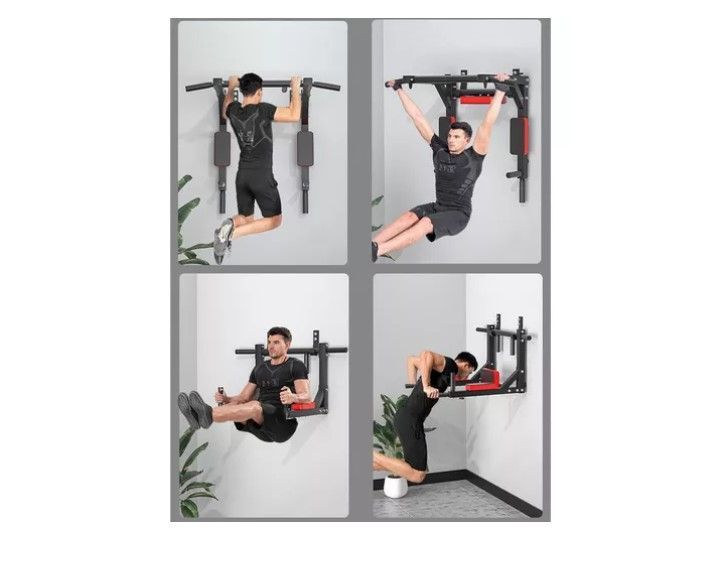 Barra Dominadas Ejercicios Multifuncional Pared Gym 8 En 1-5