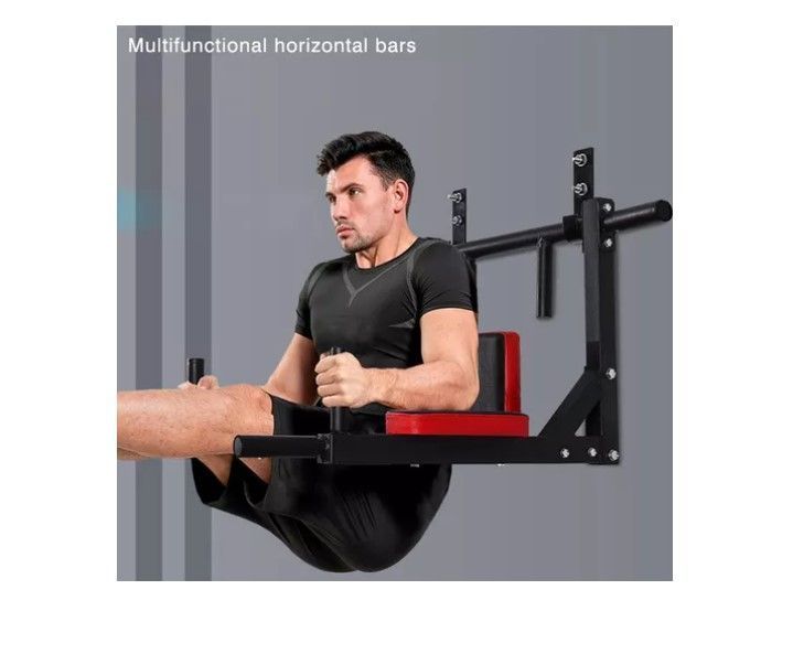 Barra Dominadas Ejercicios Multifuncional Pared Gym 8 En 1-7