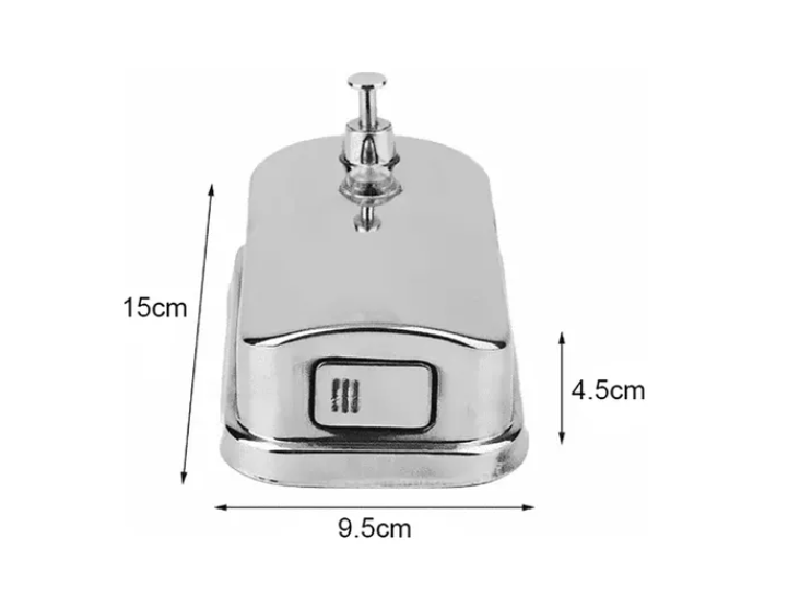 Dispensador Jabón Liquido Acero Inoxidable 500ml /plateado-4