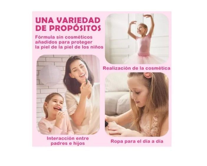 Kit De Juguetes Maquillaje Para Niñas Cosmetico Manicura-1