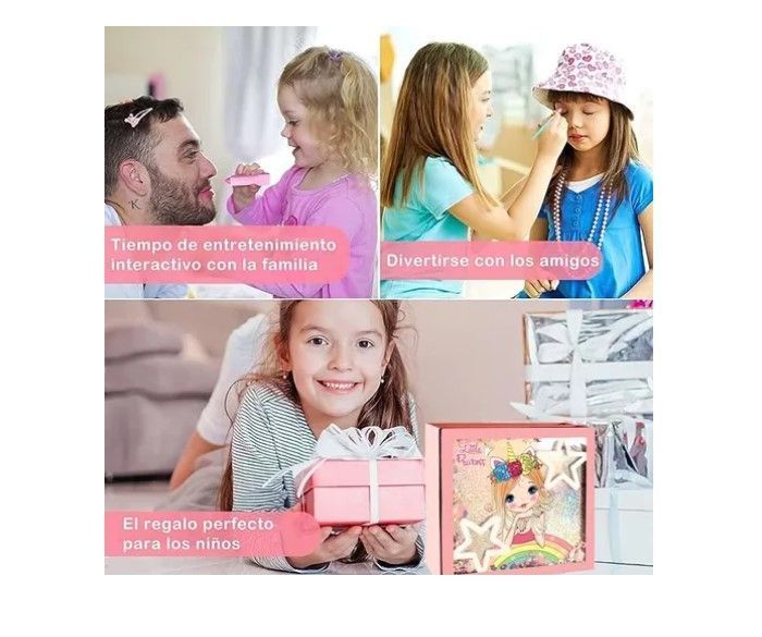 Kit De Juguetes Maquillaje Para Niñas Cosmetico Manicura-5
