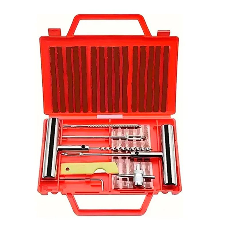 Kit 27 Piezas Reparacion Pinchazos Neumatico Emergencia Auto