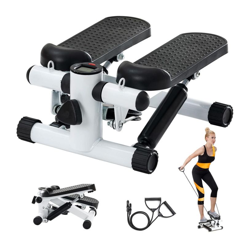 Mini Maquina Escaladora Ejercicios Stepper Bandas Elásticas-1