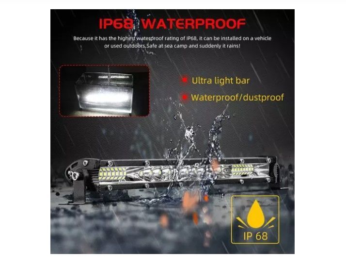 Barra Neblinero Led 11 Pulgadas Ultrafina 78w Ip67-4