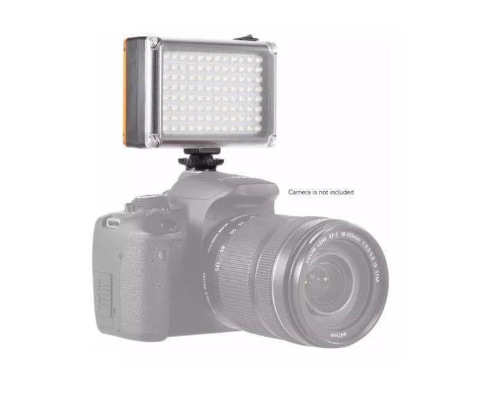 Foco De Cámara 96 Led Flash Batería Con 2 Filtros-1