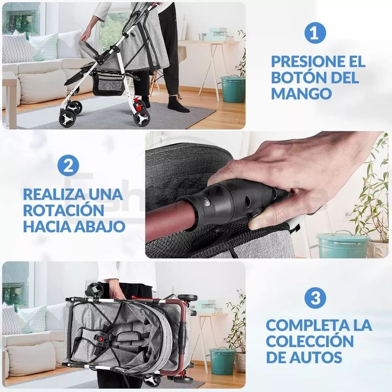Coche Paraguas De Paseo Para Bebé Plegable Y Resistente-2