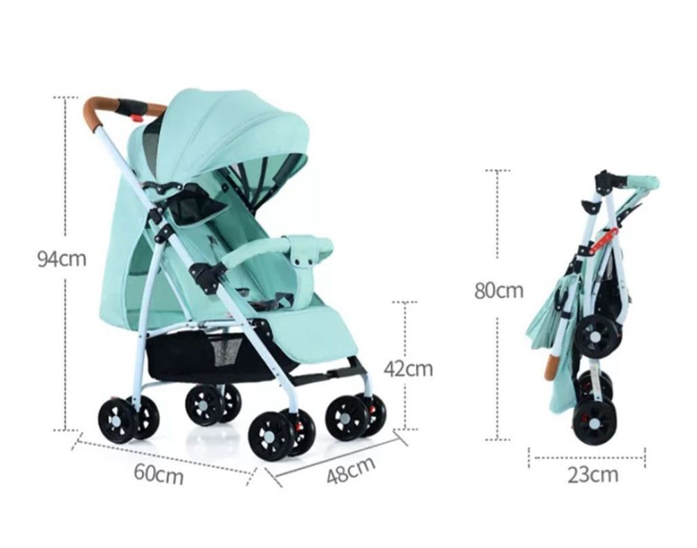 Coche Paraguas De Paseo Para Bebé Plegable Y Resistente-4