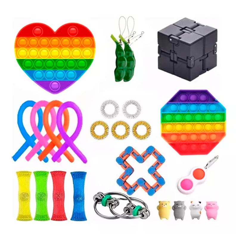 Set 25 Piezas Fidget Toy Juguete Sensorial Anti Estrés-0