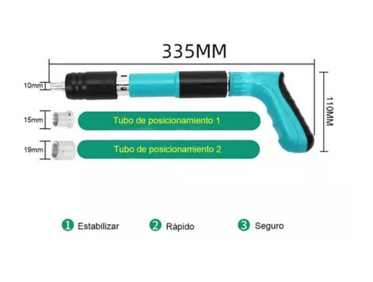 Kit De Pistola De Fijación De Pared Portátil + 100clavos-4