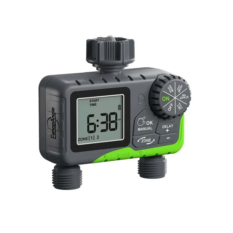 Programador Riego Automatico Controlador Digital 2 Zonas