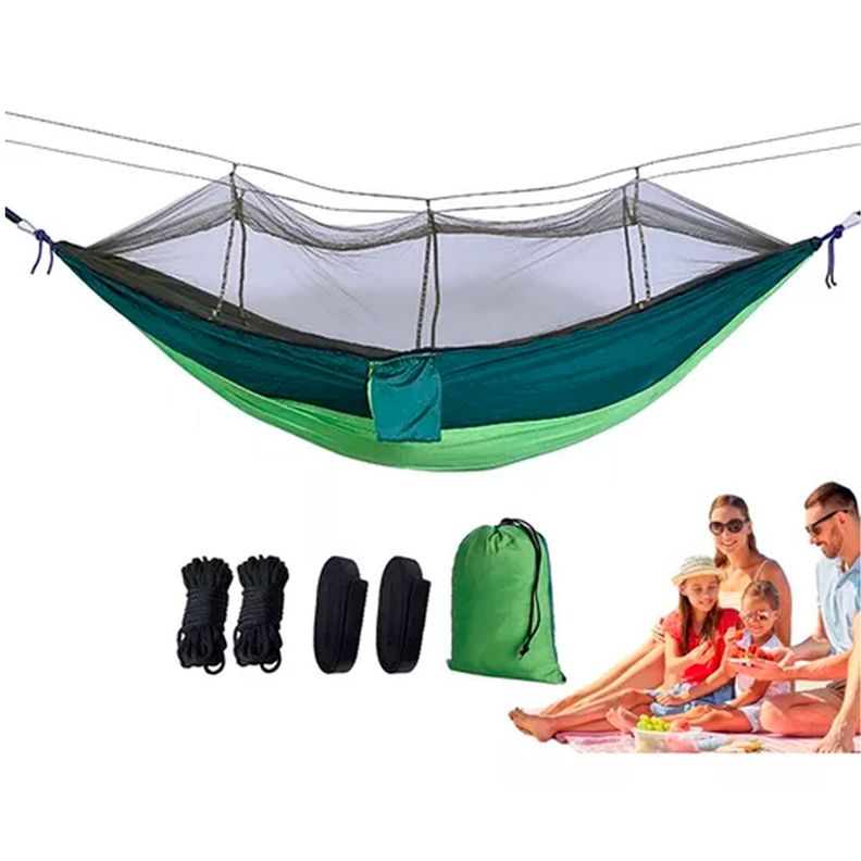 Hamaca Portátil Con Mosquitero Para Camping Aire Libre-1