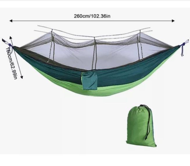Hamaca Portátil Con Mosquitero Para Camping Aire Libre-6