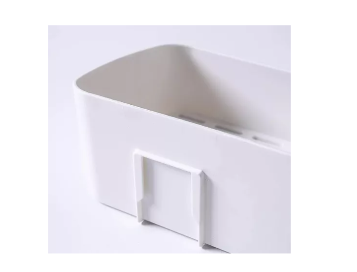 Estante Organizador Ducha Baño Cocina Plástico Adhesivo Con Perchas-5