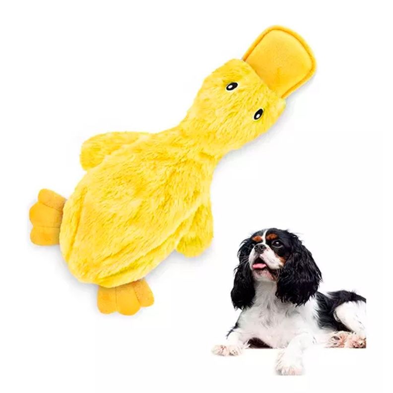 Pato Juguete Peluche Para Perros Mascotas Con Sonido-0
