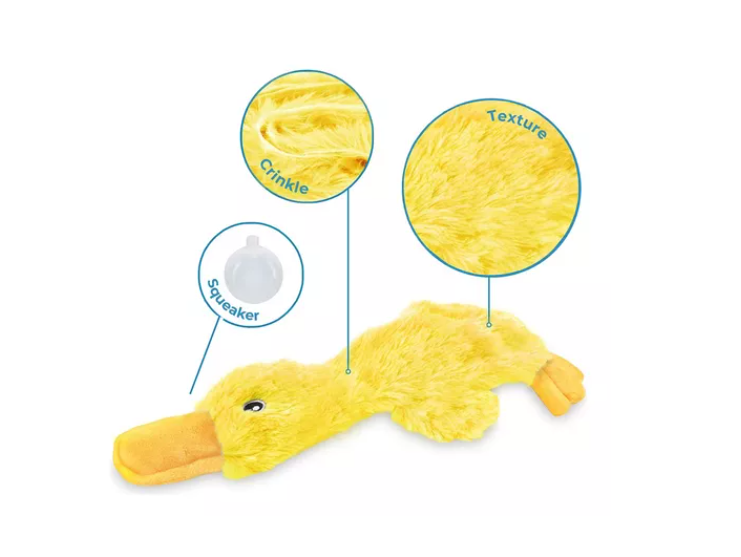 Pato Juguete Peluche Para Perros Mascotas Con Sonido-1
