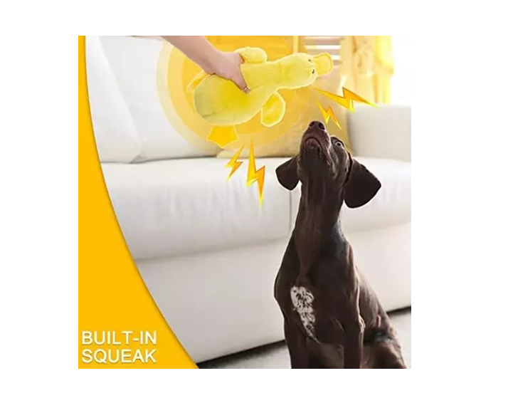 Pato Juguete Peluche Para Perros Mascotas Con Sonido-4