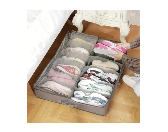 Organizador Zapatos Bajo Cama Almacenamiento Zapatero-5
