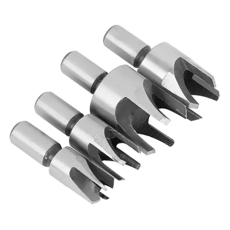 Set 4 Brocas Cortadoras De Tapón O Tarugo -0