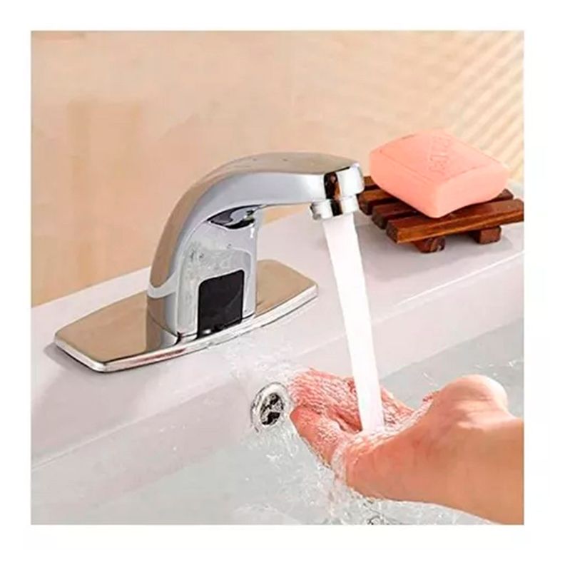 Llave Lavamanos Moderno Sensor Infrarrojo-4