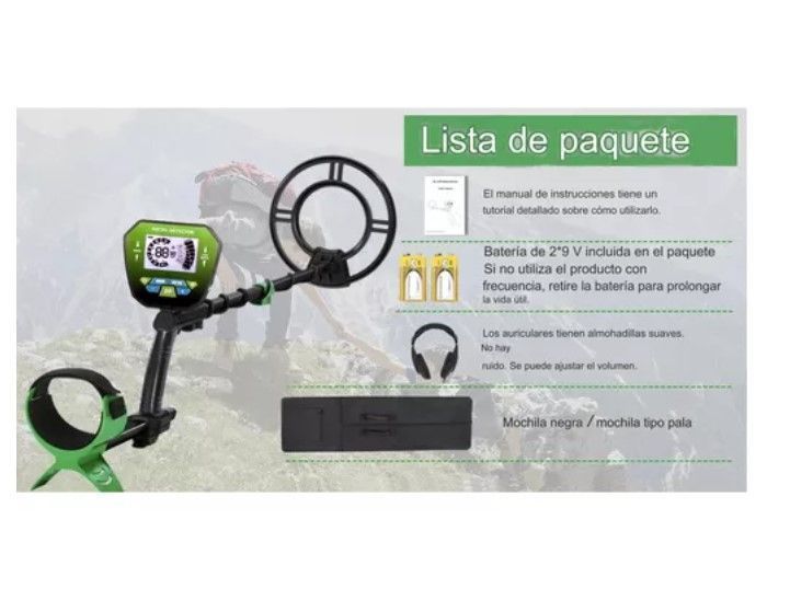 Detector De Metales Oro/plata/cobre Con Pantalla Lcd Md-1079-6