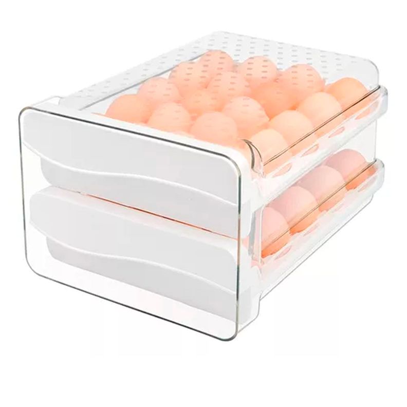 Organizador De Huevos Caja Para 40 Huevos 2 Niveles-0