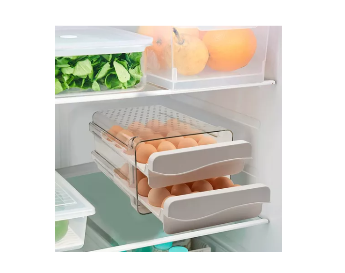 Organizador De Huevos Caja Para 40 Huevos 2 Niveles-4