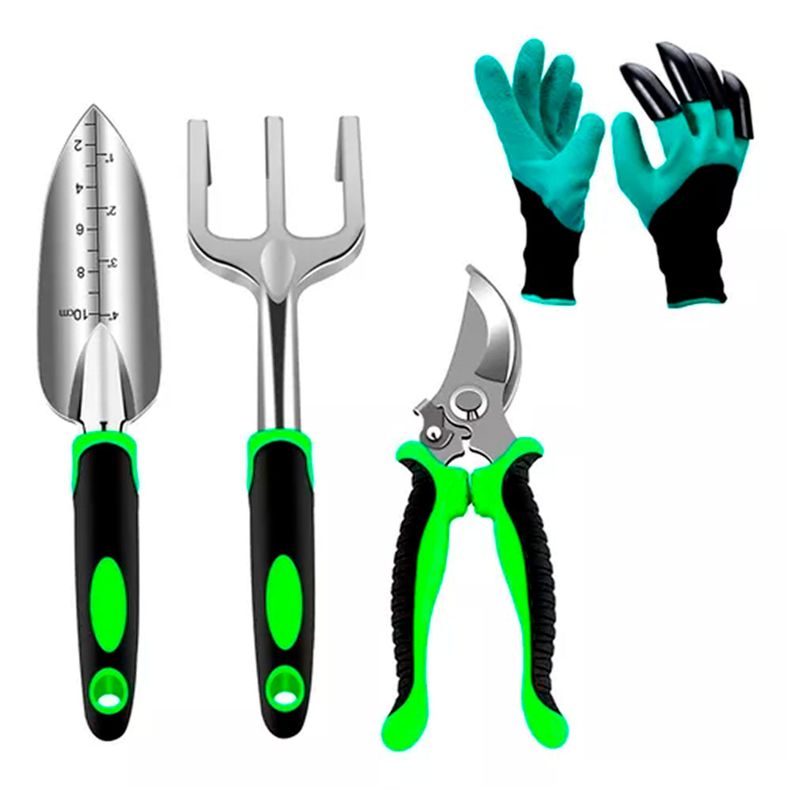 Set 4 Piezas Herramientas Jardinería Huerto Plantas-0